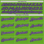Custom Name and Number Pullover Hoodie for Sports, Personalized Neon Green and Purple-Gray Sweatshirt Personalized Stitched