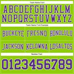 Custom Name Number Personalized Football Hoodie Sweatshirt Neon Green Purple White Stitched Pullover Personalized Stitched