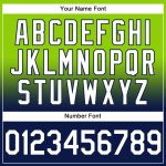 Custom Stitched Hoodie with Team Name & Number - Neon Green White-Navy Fade Fashion Sports Pullover Sweatshirt Personalized