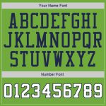 Custom Team Hoodie Personalized Neon Green White-Navy Pullover Sweatshirt with Name and Number Personalized Stitched Neon