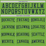 Custom Team Hoodie Personalized Neon Green White-Navy Pullover Sweatshirt with Name and Number Personalized Stitched Neon