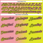Custom Team Name Number Hoodie - Personalized Neon Yellow Pink-Black Gradient Pullover Sweatshirt for Sports Personalized