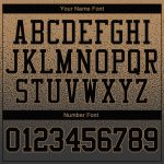 Custom Sports Hoodie with Personalized Name and Number, Old Gold and Black Fade Pullover Sweatshirt Personalized Stitched