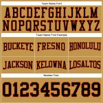 Custom Name Number Old Gold Black Orange Football Hoodie Stitched Pullover Sweatshirt for Team Personalized Stitched Old