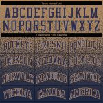 Custom Team Pullover Hoodie - Personalized Old Gold Navy Fade Sweatshirt with Name & Number Personalized Stitched Old Gold