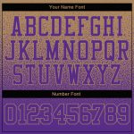 Custom Name Number Pullover Hoodie Sports Sweatshirt Old Gold Purple Fade Fashion Team Personalized Stitched Personalized