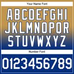 Custom Name Number Hoodie Sports Pullover Sweatshirt Old Gold White-Royal Fade Fashion Team Design Personalized Stitched