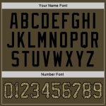 Personalized Stitched Olive Camo Black Hoodie Salute to Service Sports Pullover Sweatshirt Personalized Stitched Olive Camo-Black