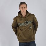 Custom Name Number Olive Camo Black Hoodie Salute to Service Sports Pullover Sweatshirt Personalized Stitched Olive Camo-Black