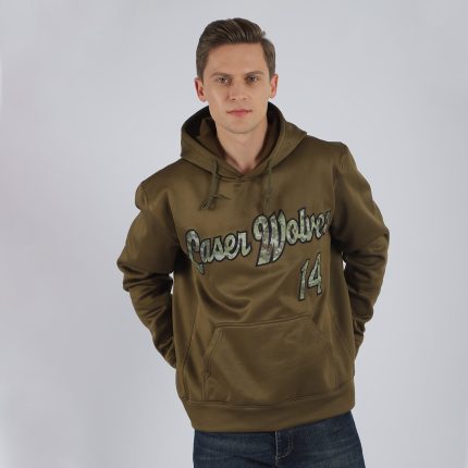 Custom Name Number Olive Camo Black Hoodie Salute to Service Sports Pullover Sweatshirt Personalized Stitched Olive Camo-Black