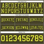 Custom Name and Number Football Hoodie Sweatshirt - Olive Neon Yellow-Black Stitched Salute To Service Pullover Personalized