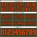 Custom Name & Number Hoodie - Stitched Olive Orange-Black Football Pullover Sweatshirt Salute to Service Personalized Stitched