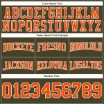 Custom Name and Number Olive Orange White Football Hoodie Sweatshirt Salute to Service Pullover Personalized Stitched Olive