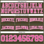 Custom Name and Number Hoodie - Salute to Service Football Pullover Sweatshirt, Personalized Olive Pink-White Design Personalized