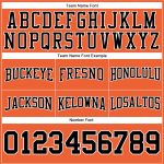 Custom Name and Number Football Sweatshirt Hoodie in Orange, Black, and White - Personalized Stitched Pullover Personalized