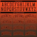 Custom Name Number Hoodie Sweatshirt for Sports - Personalized Stitched Orange Brown Fade Fashion Pullover Personalized Stitched