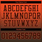 Custom Name Number Hoodie Sweatshirt for Sports - Personalized Stitched Orange Brown Fade Fashion Pullover Personalized Stitched
