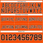 Custom Team Hoodie with Personalized Name and Number, Orange Brown-White Stitched Football Pullover Sweatshirt Personalized