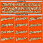 Custom Name Number Orange Camo Cream Sports Hoodie Pullover Sweatshirt - Personalized Team Apparel Personalized Stitched