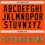 Custom Name Number Orange Camo Cream Sports Hoodie Pullover Sweatshirt - Personalized Team Apparel Personalized Stitched