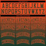 Custom Name Number Sports Hoodie Pullover Sweatshirt - Personalized Stitched Orange Green Fade Fashion Team Apparel Personalized