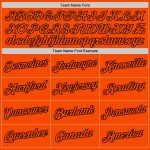 Custom Name & Number Orange-Black Sports Hoodie Sweatshirt Pullover for Team - Personalized Stitched Design Personalized