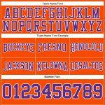 Custom Team Hoodie with Name and Number - Personalized Stitched Football Sweatshirt in Orange, Purple, and White Personalized