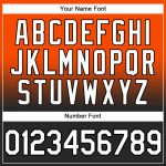 Custom Team Hoodie with Personalized Name and Number, Orange White-Black Fade Fashion Sports Pullover Sweatshirt Personalized