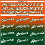 Custom Name Number Hoodie Sports Sweatshirt for Team - Personalized Stitched Orange White Green Fade Pullover Personalized