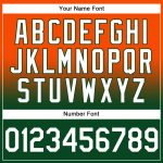 Custom Name Number Hoodie Sports Sweatshirt for Team - Personalized Stitched Orange White Green Fade Pullover Personalized