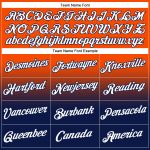 Custom Team Pullover Hoodie Sweatshirt with Stitched Name & Number, Orange White-Navy Fade Fashion Design Personalized Stitched