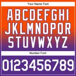 Custom Name Number Sports Hoodie Personalized Stitched Orange White Purple Fade Pullover Sweatshirt Personalized Stitched