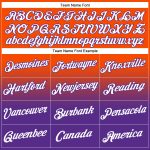 Custom Name Number Sports Hoodie Personalized Stitched Orange White Purple Fade Pullover Sweatshirt Personalized Stitched