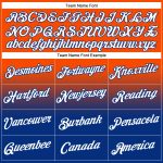 Custom Name and Number Sports Hoodie for Teams - Personalized Stitched Orange White-Royal Fade Pullover Sweatshirt Personalized