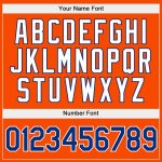Custom Name Number Orange White-Royal Pullover Hoodie Sports Sweatshirt Fashion Team Stitched Personalized Stitched Orange