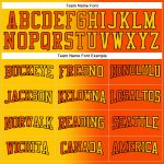 Custom Sports Hoodie with Name and Number - Personalized Orange Yellow-Black Gradient Pullover Sweatshirt Personalized Stitched