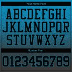 Custom Name Number Panther Fade Pullover Hoodie Sweatshirt Fashion Sports Blue Black Stitched Personalized Stitched Panther
