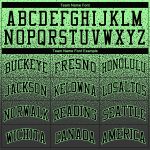 Custom Name Number Hoodie Pullover Sports Sweatshirt in Pea Green Black Fade - Personalized Stitched Fashion Apparel Personalized