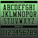 Custom Name Number Hoodie Pullover Sports Sweatshirt in Pea Green Black Fade - Personalized Stitched Fashion Apparel Personalized