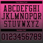 Custom Name Number Sports Hoodie Pullover Sweatshirt Personalized Stitched Pink Black Fade Fashion Personalized Stitched