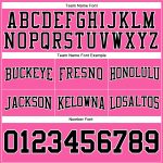 Custom Name Number Hoodie Sweatshirt - Personalized Black White Pink Stitched Football Pullover for Team Comfort Personalized