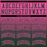 Custom Name Number Pullover Hoodie - Personalized Stitched Pink Green Fade Sweatshirt for Sports Team Personalized Stitched