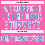 Custom Name Number Pink Blue White Split Sports Hoodie Pullover Sweatshirt Fashion Design Personalized Stitched Team Apparel