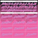 Custom 3D Pattern Sports Hoodie with Personalized Name & Number - Pink, Black & Light Blue Pullover Sweatshirt Personalized