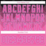 Custom 3D Pattern Sports Hoodie with Personalized Name & Number - Pink, Black & Light Blue Pullover Sweatshirt Personalized