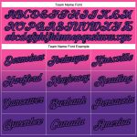 Custom Name and Number Pullover Hoodie for Sports, Personalized Pink Purple-Black Fade Fashion Sweatshirt Personalized Stitched