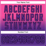 Custom Name and Number Pullover Hoodie for Sports, Personalized Pink Purple-Black Fade Fashion Sweatshirt Personalized Stitched
