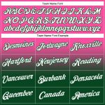 Custom Team Hoodie with Name and Number, Personalized Stitched Pink White-Green Fade Fashion Sports Pullover Sweatshirt Personalized