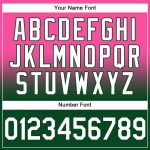 Custom Team Hoodie with Name and Number, Personalized Stitched Pink White-Green Fade Fashion Sports Pullover Sweatshirt Personalized