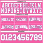 Custom Football Hoodie with Personalized Name and Number - Stitched Pink White-Light Blue Pullover Sweatshirt Personalized